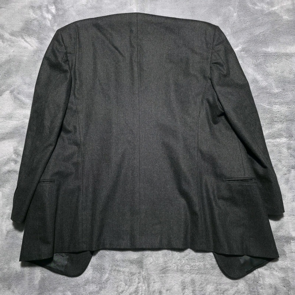 Vintage Giorgio Armani Mens 44R Dark Gray Wool Cashmere Blazer Jacket Italy Made - Picture 8 of 12